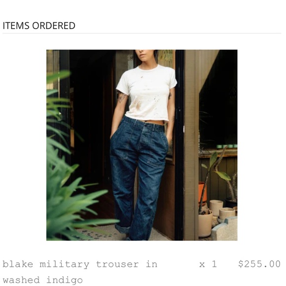 Imogene + Willie Blake Trousers in Washed Indigo - Picture 2 of 8